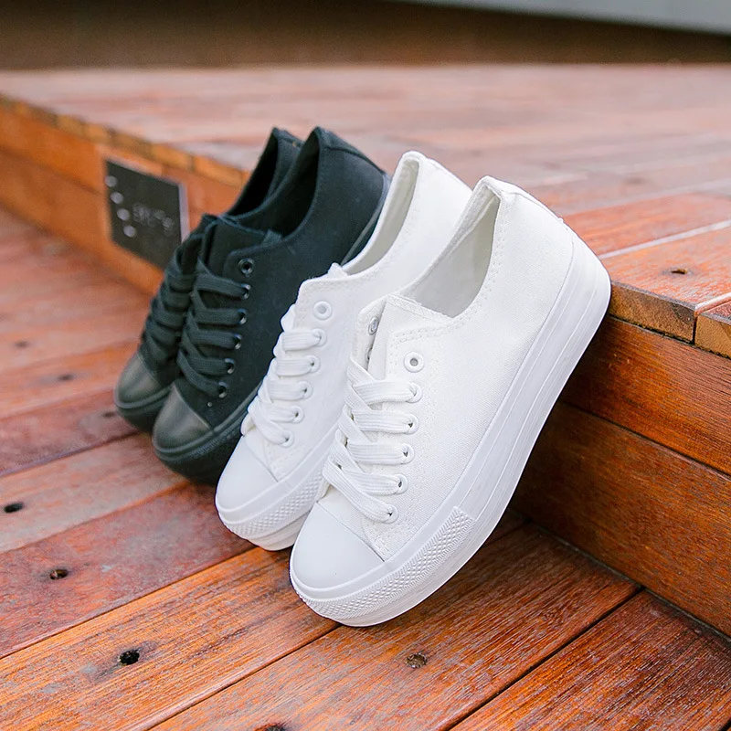 Кроссовки женские на платформе Вулканизированная подошва Повседневная