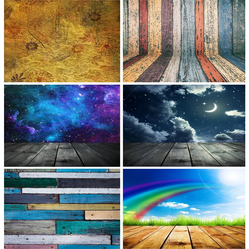 

Vinyl Custom Colored Wood Board Photography Backdrops Props Wooden Plank Floor Photo Studio Background 20925CSM-10