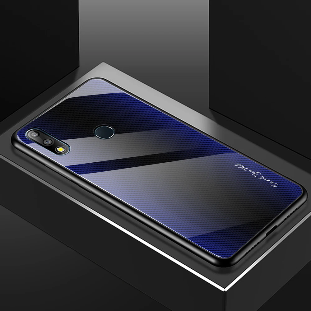 Модный градиентный чехол из закаленного стекла для телефона для ASUS Zenfone max pro m1 zb601kl zb602kl m2 zb631kl zb633kl защитный чехол-накладка