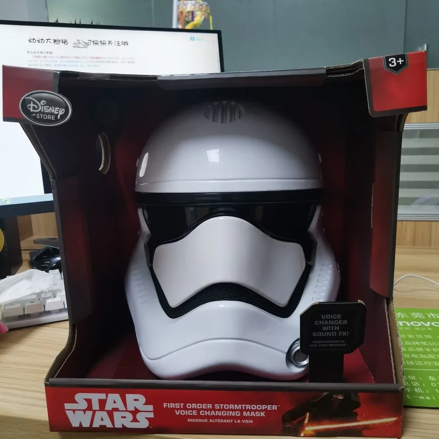 Шлем для мальчиков из Звездных войн Disney Белый воин маска меняющая голос подарок