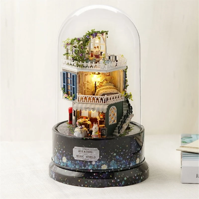 DIY кукольный домик деревянные кукольные домики миниатюрный комплект мебели со