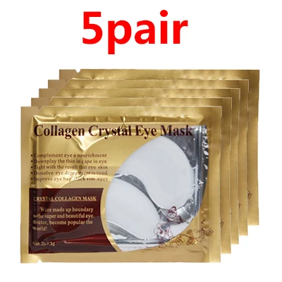 5Pair Style 8 EFERO, 5 пар = 10 шт., Золотая кристальная коллагеновая маска для глаз, подушечки для век, против морщин, патчи для глаз, крем для удаления темных кругов, для восстановления тонкой линии - Цвет: 5Pair Style 8