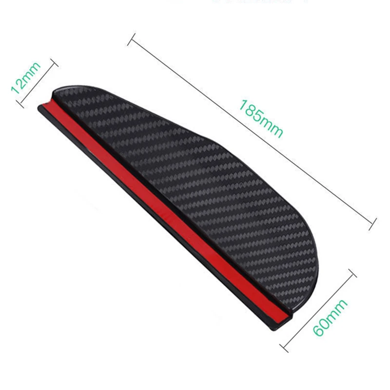 Козырек для бокового зеркала заднего вида автомобиля из углеродного волокна 2 шт.