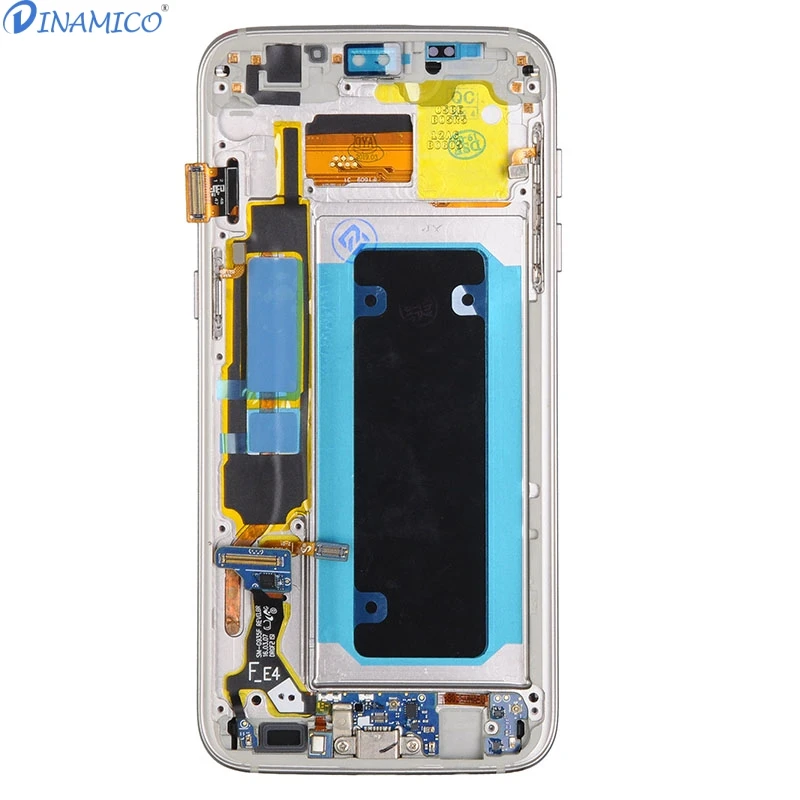 Dinamico OLED Акция S7 Edge дисплей для samsung Galaxy G935 Lcd G935F дисплей кодирующий преобразователь сенсорного экрана в сборе с рамкой
