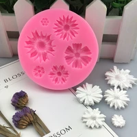 new 3d flower silicone molds fondant craft cake candy chocolate sugarcraft ice pastry baking tool mould soap mold cake decorator
