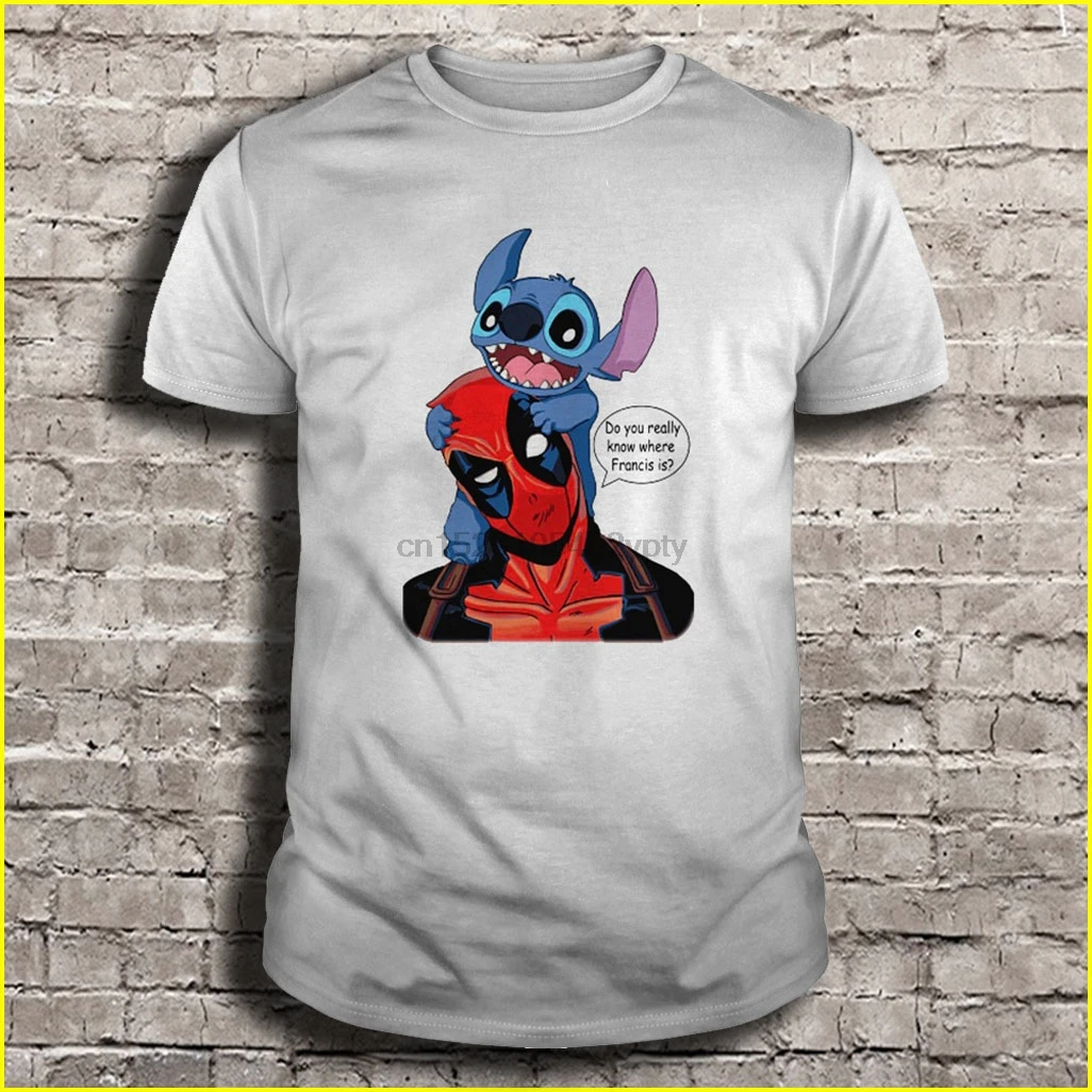

Men t shirt Deadpool & Stitch Women t-shirt
