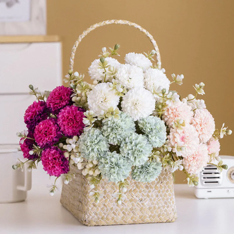 

1 букет из 6 цветов, искусственные цветы для украшения вечеринки, цветы для рукоделия, украшение для дома, сада, свадьбы