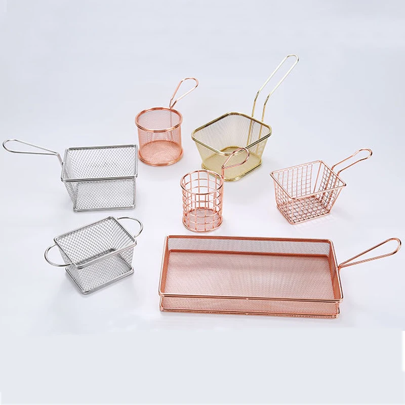 

304 Portable Stainless Steel French Fries Basket Fryer Basket Colander Cooking Food Utensils Kitchen Cooking Tool Accessories