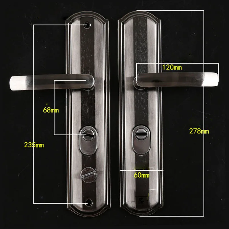 Универсальный дверной замок с защитой от кражи механический винтажный ручками