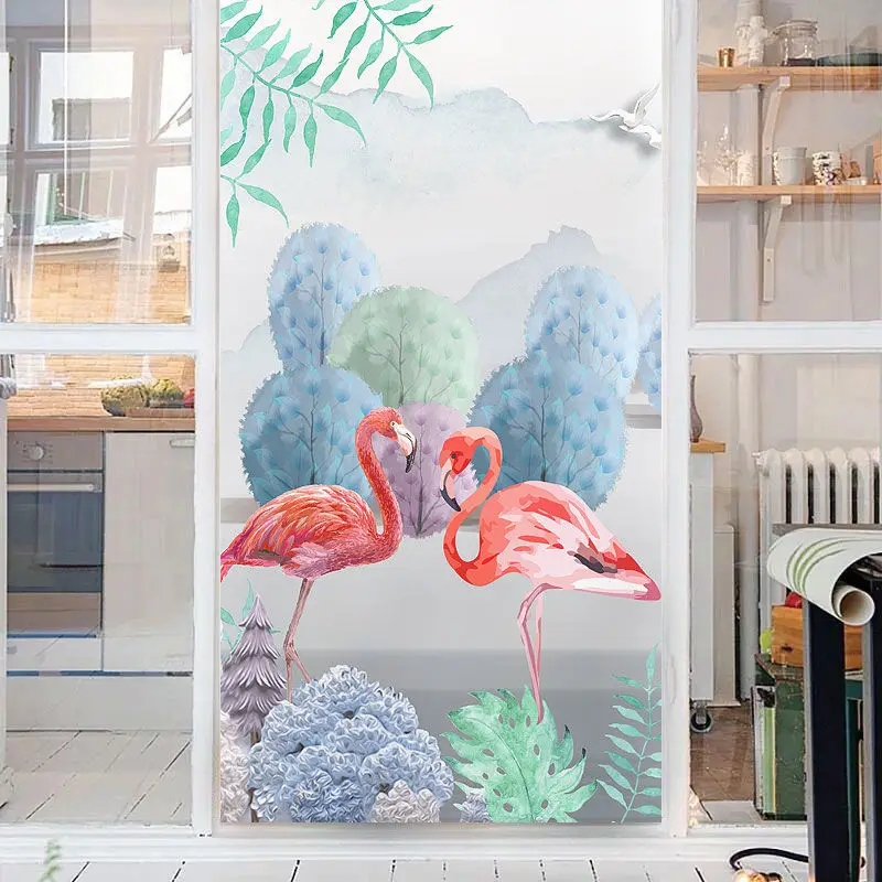 

Custom bathroom glass stickers toilet light translucent opaque anti-frost matte shading window glass film privacy