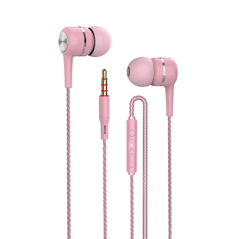Проводные наушники 3 5 мм Спортивная Hi Fi стереогарнитура с басами для iPhone Samsung huawei