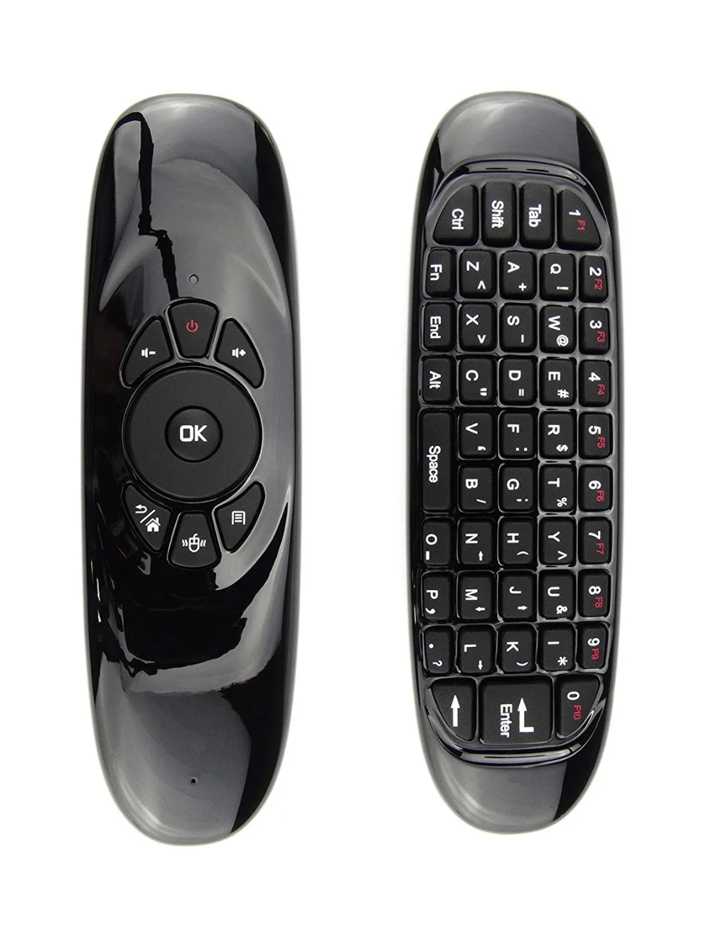 Горячая C120 английская русская 2,4G RF Air mouse беспроводная клавиатура Пульт дистанционного управления с голосовой подсветкой для Android Smart tv Box X96 MAX