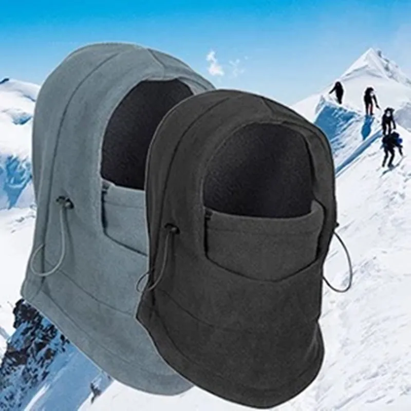 Теплая Флисовая Балаклава шапка маска на все лицо велосипедная ветрозащитная