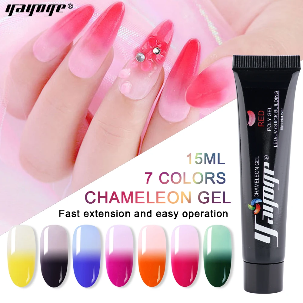Yayoge 15 мл меняющий цвет лак для ногтей термальный гель отмачиваемый УФ-гель