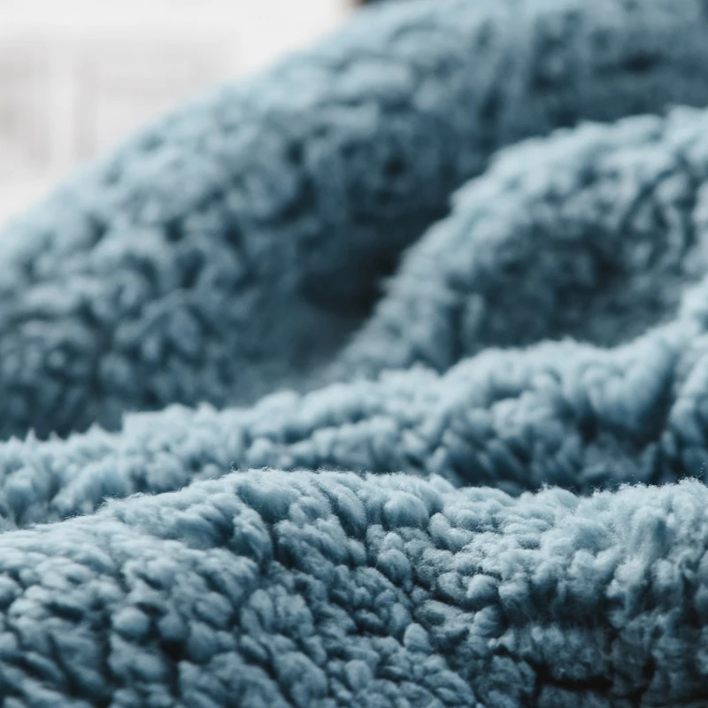 Толстое фланелевое одеяло из берберского флиса зимнее теплое покрывало