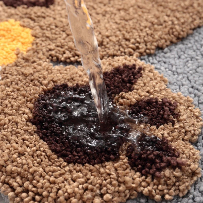 Утолщенный коврик милый Придверный мультяшный нескользящий напольный для дома