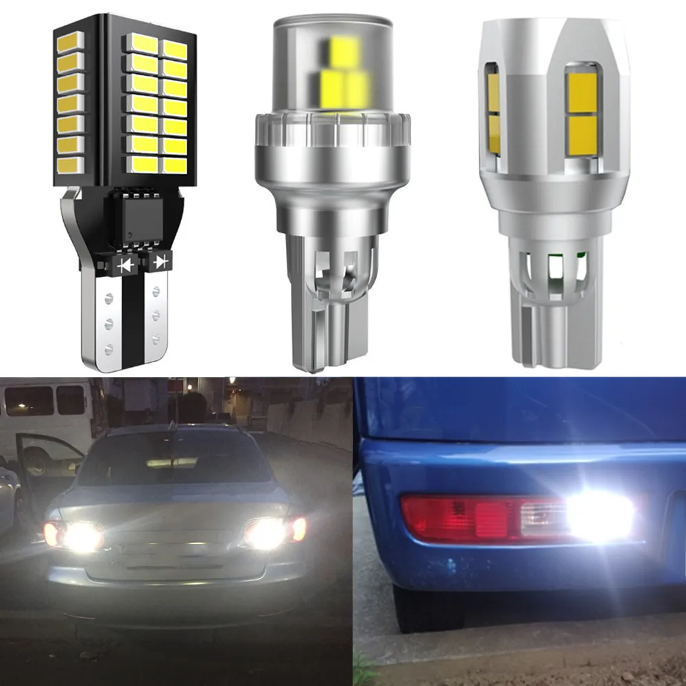 

2x T15 W16W WY16W Super Bright LED Car Tail Brake Bulbs Turn Signals Canbus Auto Backup Reverse Lamp for mazda cx3 6 gg gj 5 2