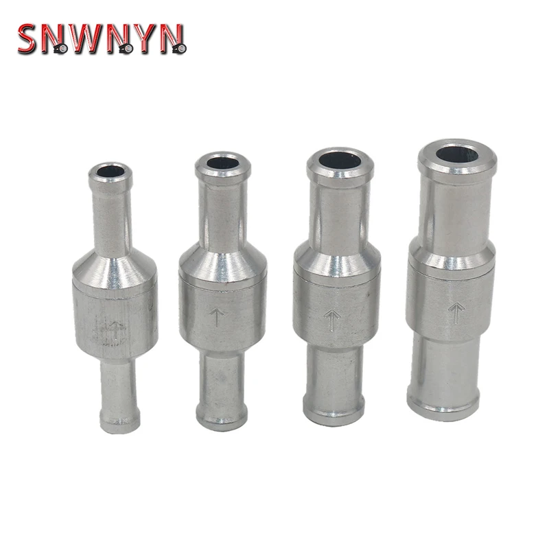 

Aluminium Alloy One Way Fuel Non Return Check Valve Petrol Diesel for Car Automobile Oil Water Pumps 6-12mm Car Accessories