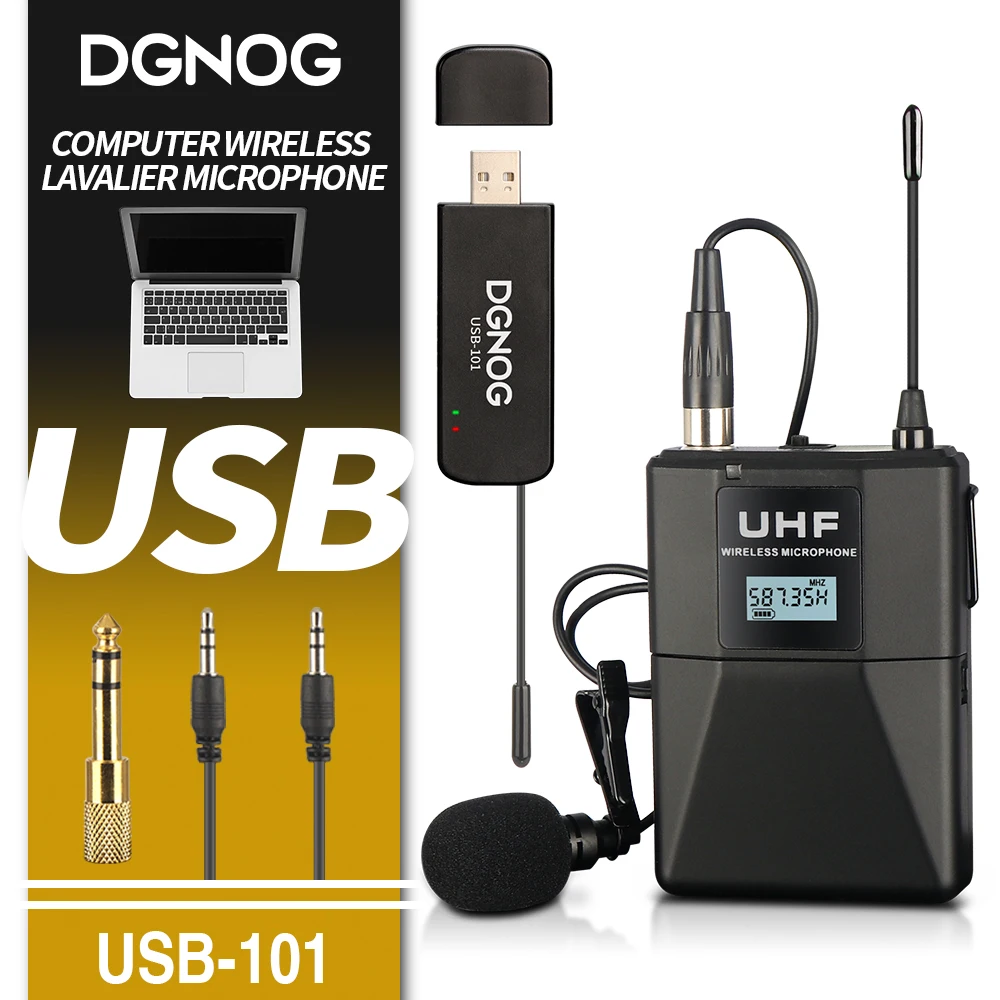 Компьютерный USB-микрофон беспроводной петличный микрофон для записи речи