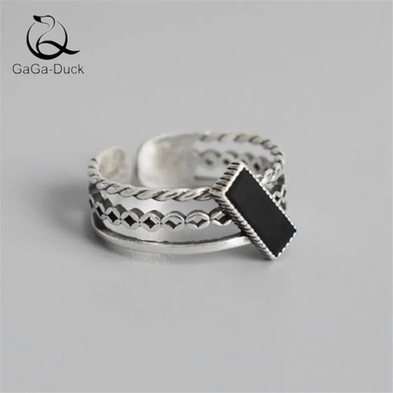 Женские открытые кольца из серебра 925 пробы с двойным переплетением | Украшения и