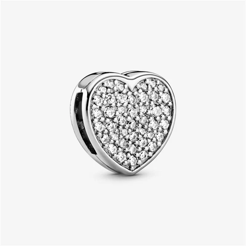 

2020 new 925 Sterling Silver Pav Butterfly Clip Charms Beads Bracelet Fit Original Pandora Bracelet DIY Jewelry For Women