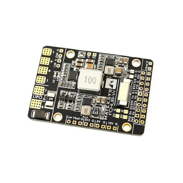 

MATEK PDB FCHUB-W 3-6S LIPO Встроенный 4 BEC & 104A датчик тока для радиоуправляемых летательных аппаратов с неподвижным крылом DIY части