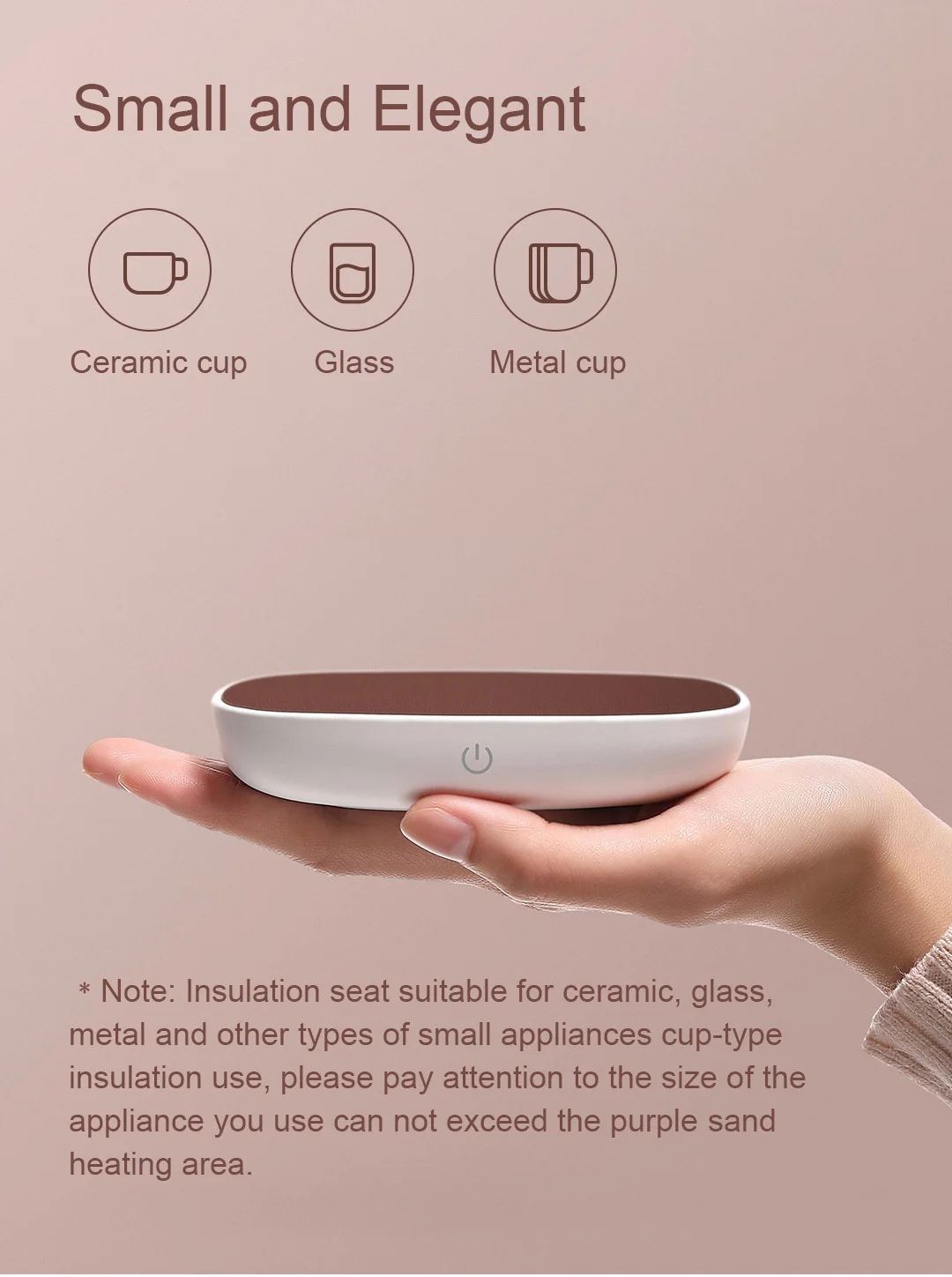 Xiaomi SANJIE чашка подогреватель сиденья изоляции подставка электрическая плита 55℃ постоянная температура для кофе чашка чай молоко вода