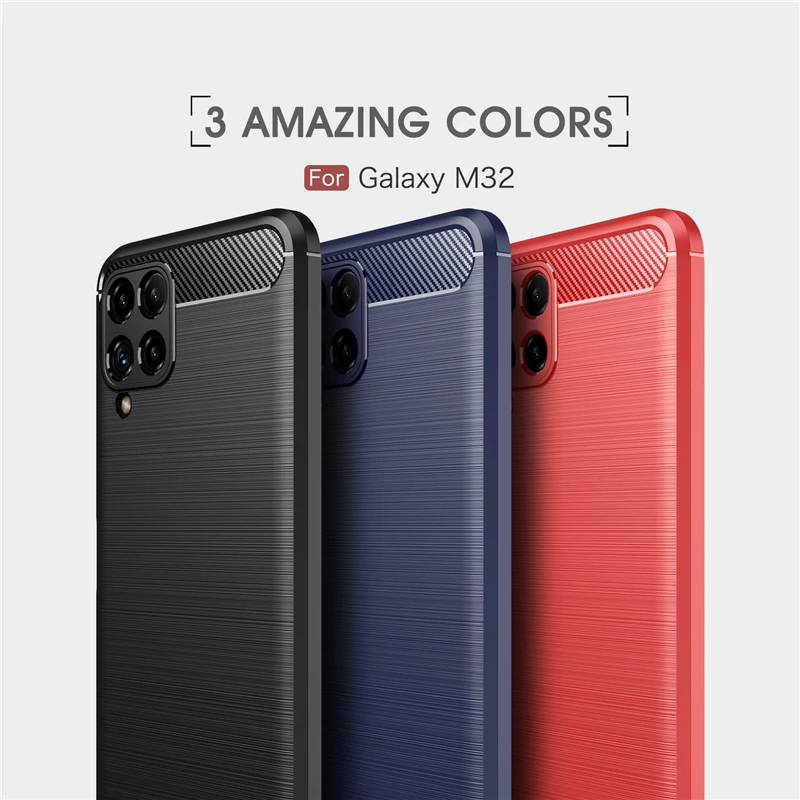 For Samsung Galaxy M32 Case Silicone Shell Soft Fundas Rubber Protective Case For Samsung M32 Cover For Galaxy M32