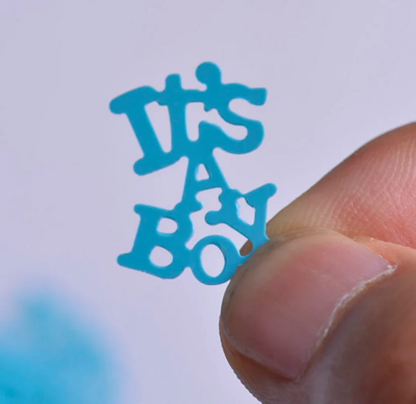 1 сумка 15 г это мальчик девочка крестины партии конфетти ребенок душ