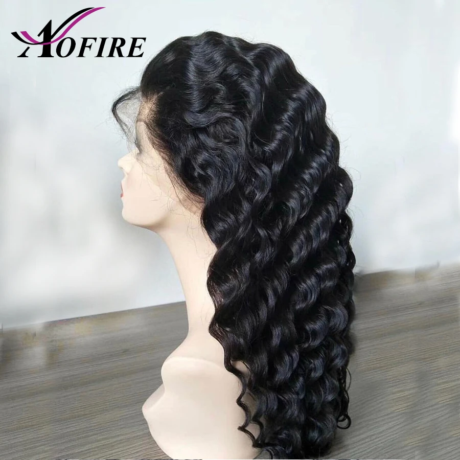 Поддельные головы парик 13x6 Синтетические волосы на кружеве незаметная шапочка