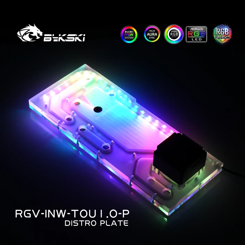 Акриловая плата BYKSKI для раствора водных каналов подходит IN WIN TOU1.0 чехол блока ЦП и