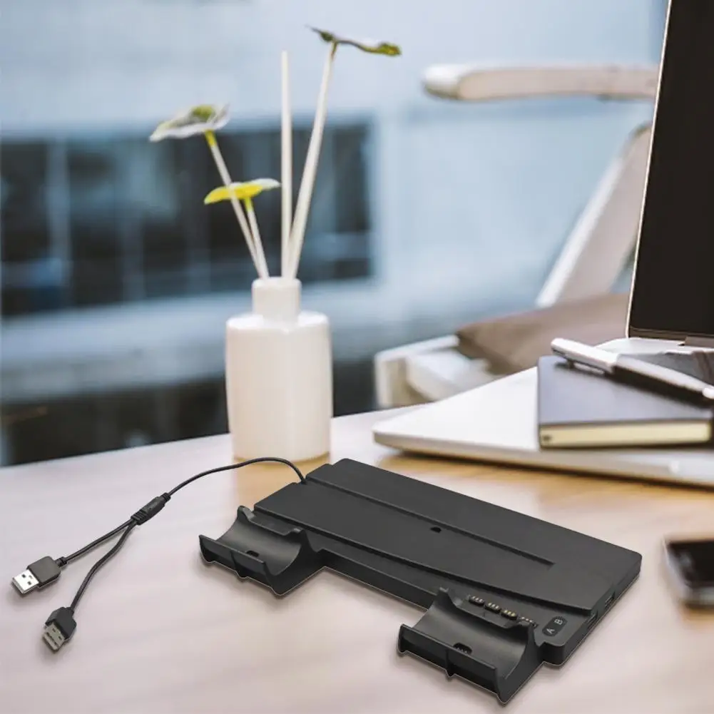 

Charging Dock Handle Charger Station Dual Charger Ports Universal Vertical Stand for PS5 Gaming Controllers Handles Kit