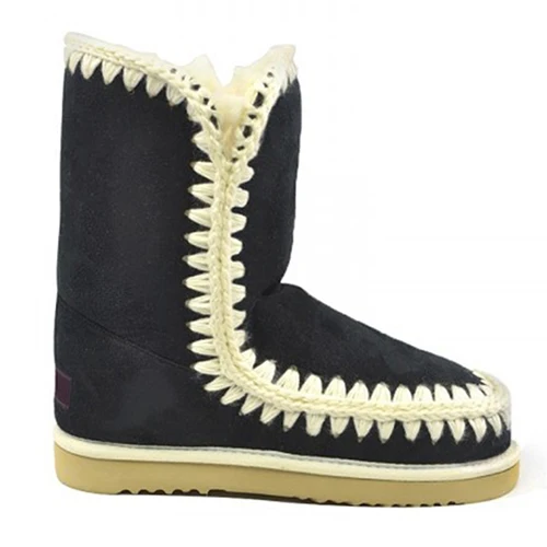 

winter shoes for women snow ankle boots eskimo 24 cow suede high quality brand wool ladies short boot