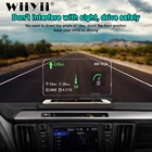 Автомобильный проектор WiiYii H6, HUD, GPS-навигатор, система предупреждения о превышении скорости