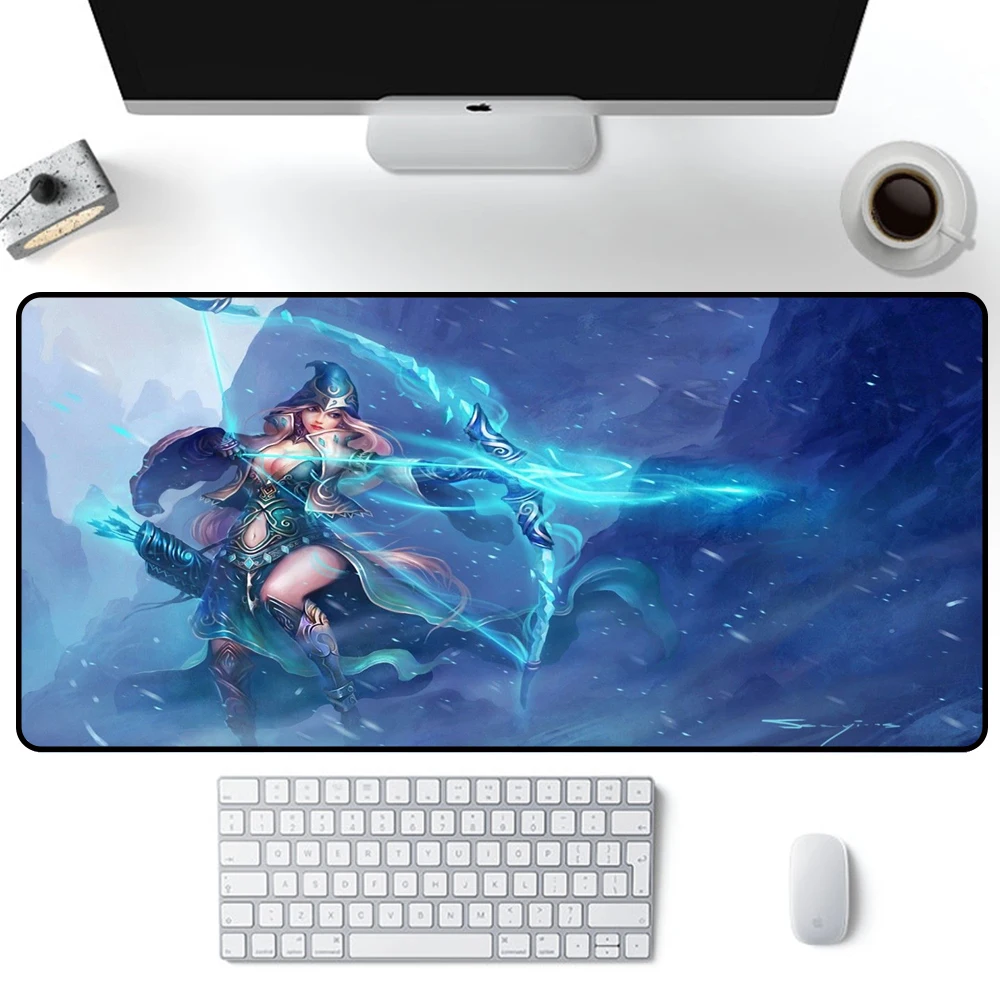 

Large Mouse Pad XXL Ashe League of Legends LOL Sexy Gamer Desk Mats Big Keyboard Pad Gaming MousePad 80x30cm Gaming Accessories