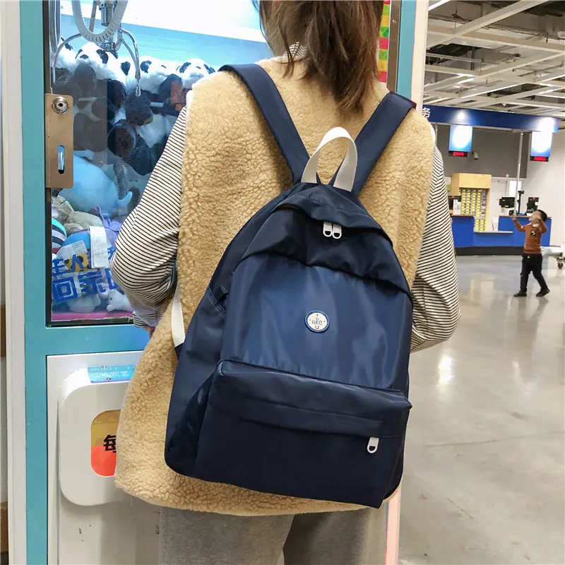 Светильник однотонная лаконичная Стиль мягкая ткань рюкзак женские