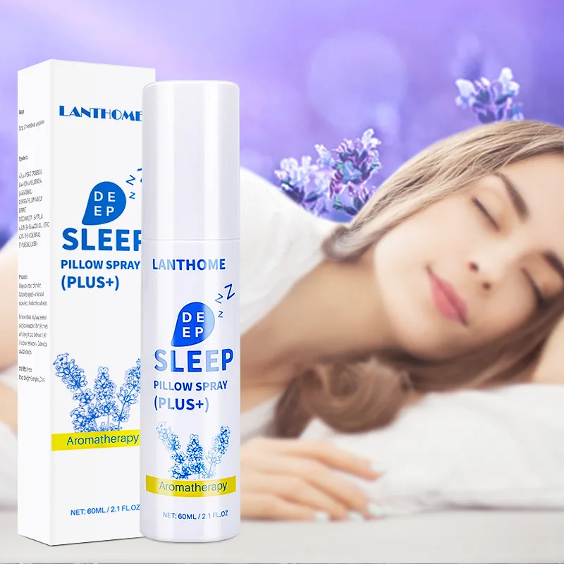 

New 60ml Aromatherapy Deep Sleep Pillow Spray Chloroform Lavender Essential Oil Sleep Mist Spray for Sleeping 8 Hours