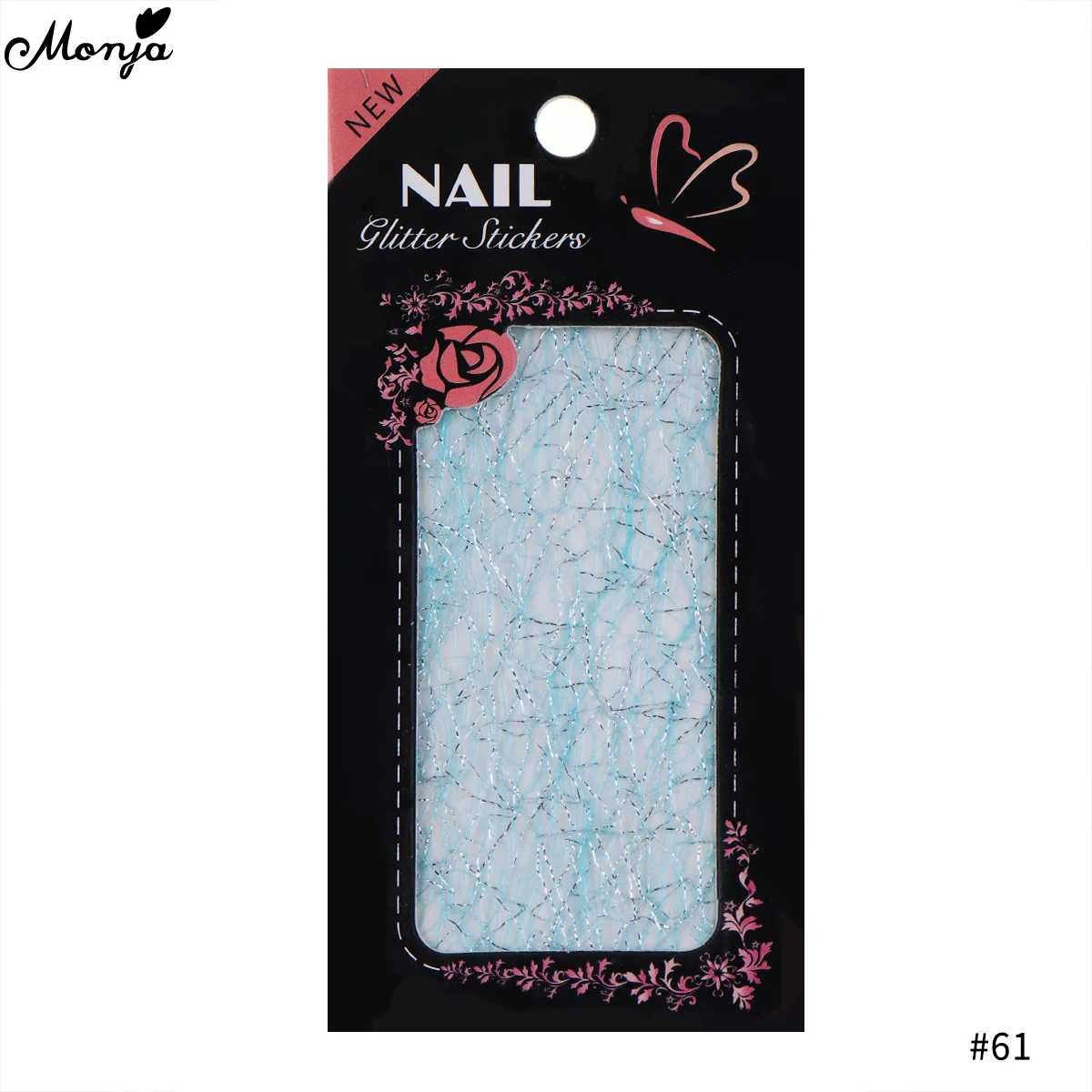 Monja Nail Art многоцветная наклейка сетка блестящая линия шелковые фольги полосы линии передачи наклейки для маникюра аксессуары украшения