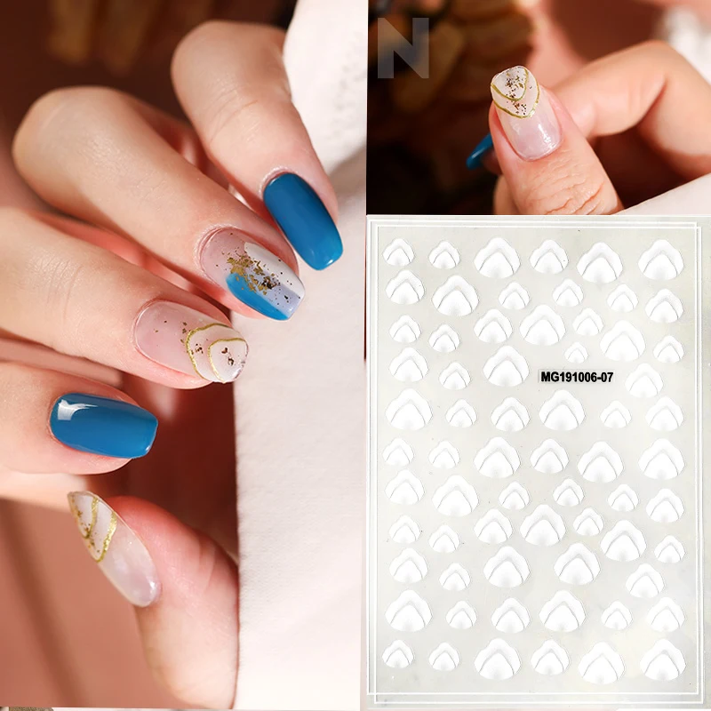 1 лист 3d самодельные наклейки для дизайна ногтей клейкие стикеры Переводные