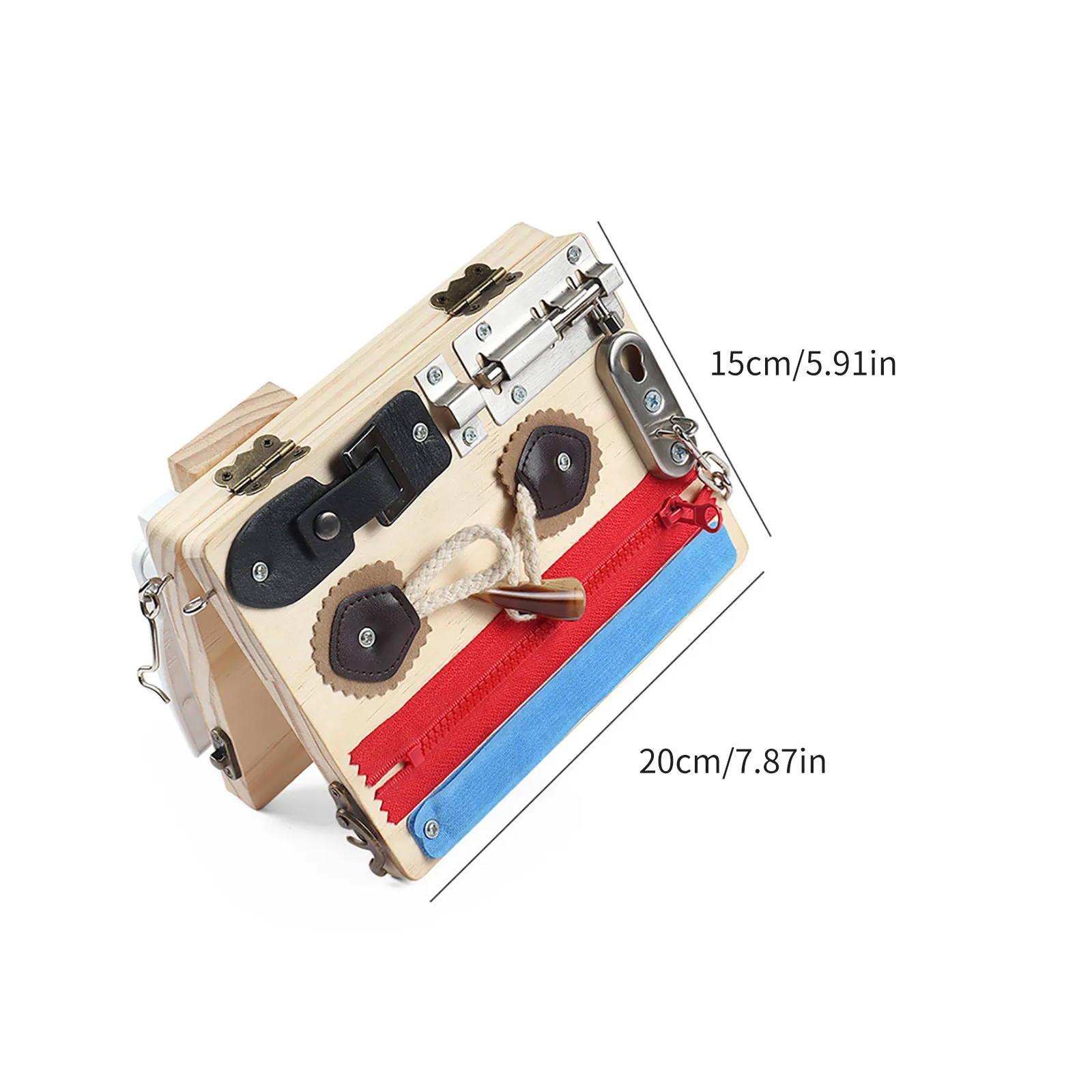 

Early Childhood Education Montessori Stress Relieve Busy Activity Cubes For Kids Children Anti-Stress(Multicolor 5.917.87 inch)