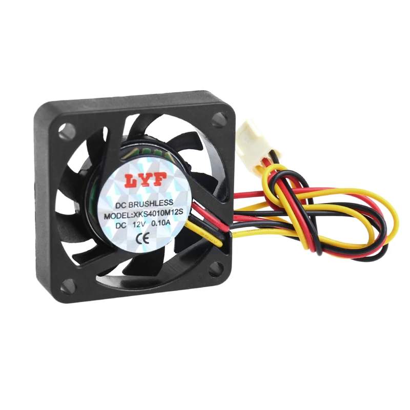 

DC 12V 0.10A 3-Pin 40x40x10mm PC Computer CPU System Brushless Cooling Fan 4010