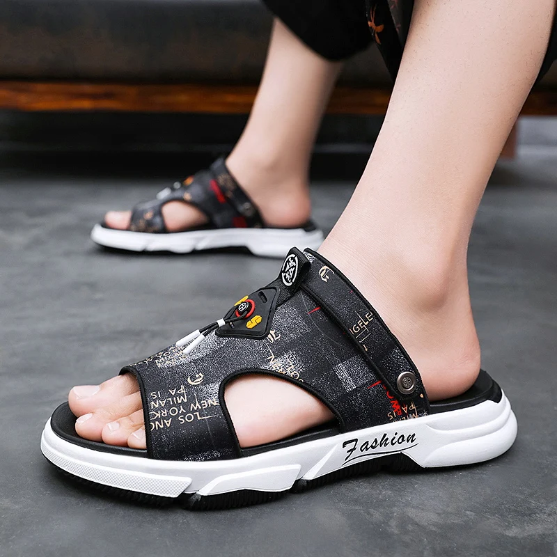 

2021 New Arrival Beach Sandals Man Designer Mens Trekking Sandals Comfortable Beach Slippers Men Fashion Slide Men Flip Flops