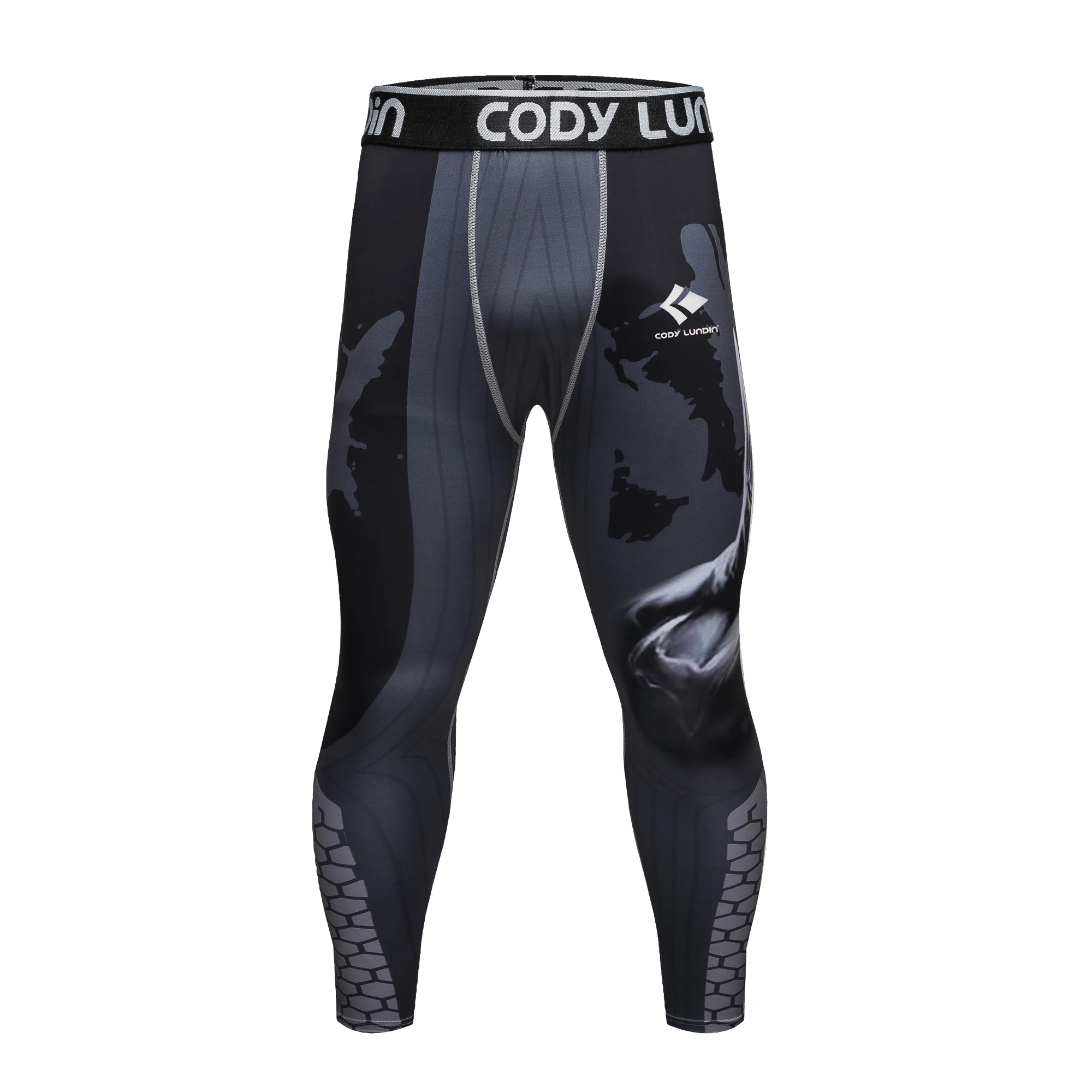 

Cody Lundin Men MMA BJJ Sports Leggings Jiu Jitsu Boxing Pants Printed Gym Compression Pants Hight Elastic Cycling Trouses