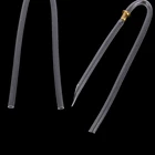 Изогнутая трубка с замком, предварительно формованная форма BTE, изогнутая трубка U-образной формы, прозрачные трубки для слуховых аппаратов из ПВХ BTE, 1 шт.