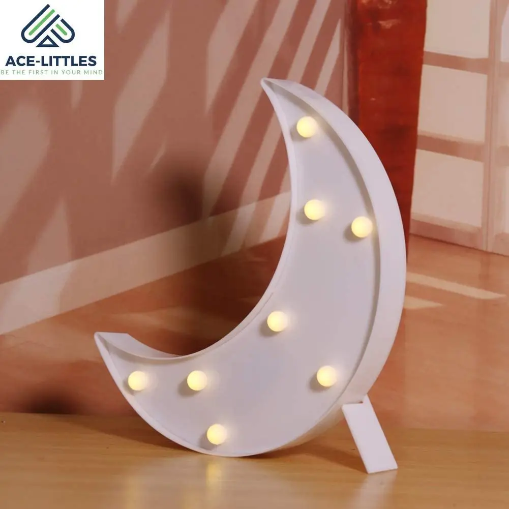 Декоративный светодиодный светильник в виде полумесяца шатра букв светодиодные