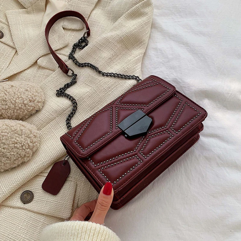 Сумки через плечо для женщин 2019 из искусственной кожи Маленькая сумка Модная