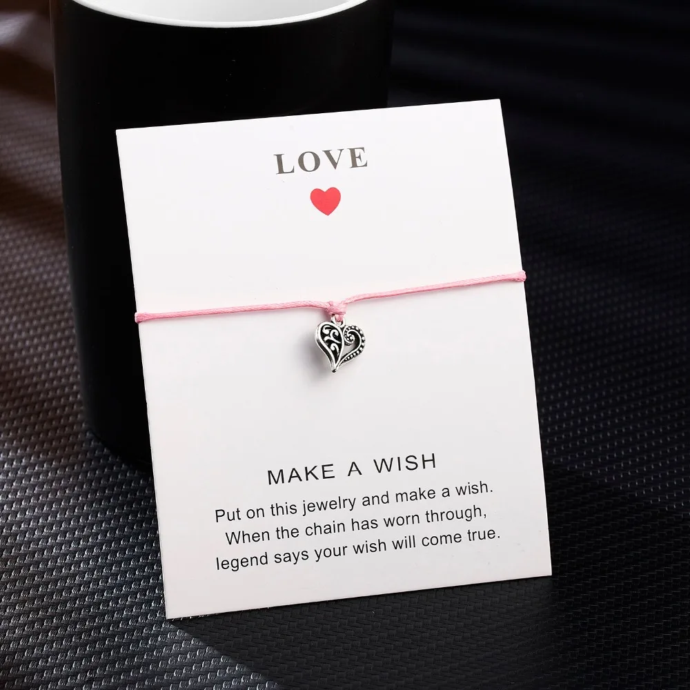 Belleper Make a Wish/Friendship/Mom Love Card Turtle Adjustable Fashion High Quality Bracelet Charm Female New Unique Jewelry