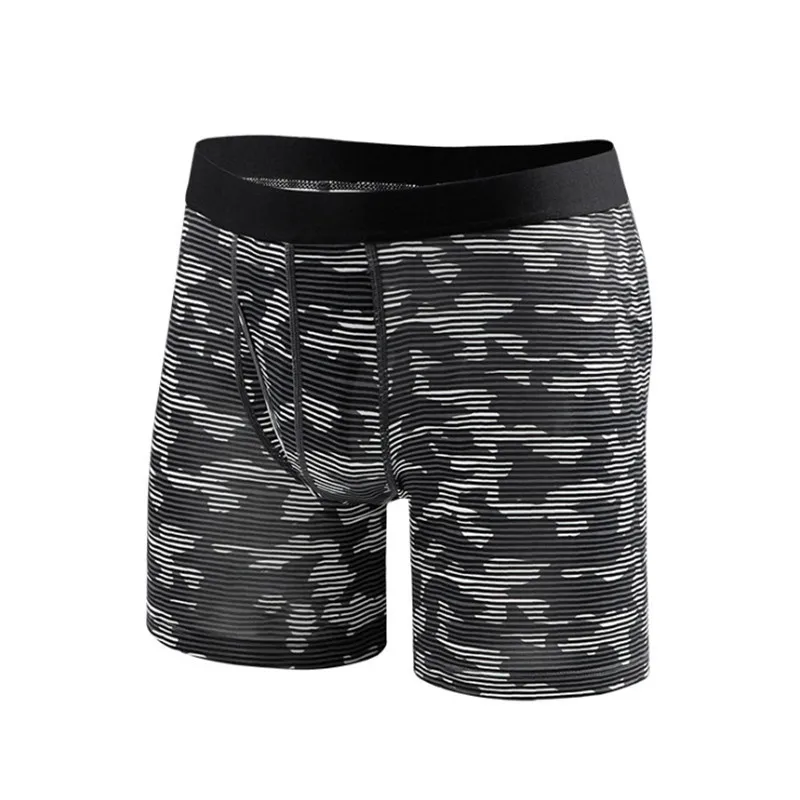 

Elastic Skin-Friendly Fabric Mens Printed Home Wear Shorts Light and Icy Men's Bottoms 5 Points Shorts Fitting Panties