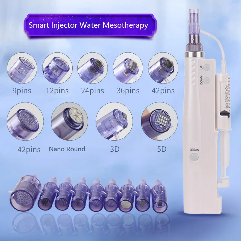 Портативная ручка для инжектора кожи Mesogun бесигольная водяная мезопистолет