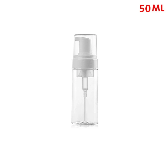 50ml 1 шт. 50/150/300ml прозрачный пенясь бутылка для жидкого мыла, мусс точек розлива гель для душа шампунь лосьон бутылки насоса пены - Цвет: 50ml